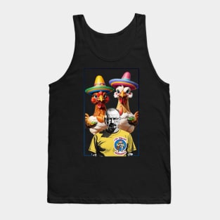 Walter White Wearing a T-shirt los pollos hermanos Tank Top